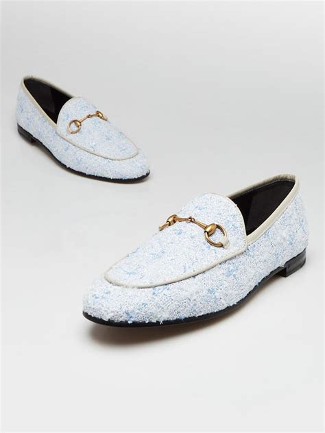 gucci joraan blue tweed|GUCCI Jordaan horsebit.